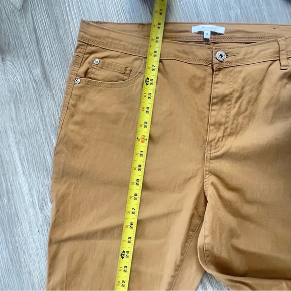 MAX COCOS MUSTARD YELLOW STRAIGHT LEG STRETCH JEANS SIZE 16 - Picture 6 of 9